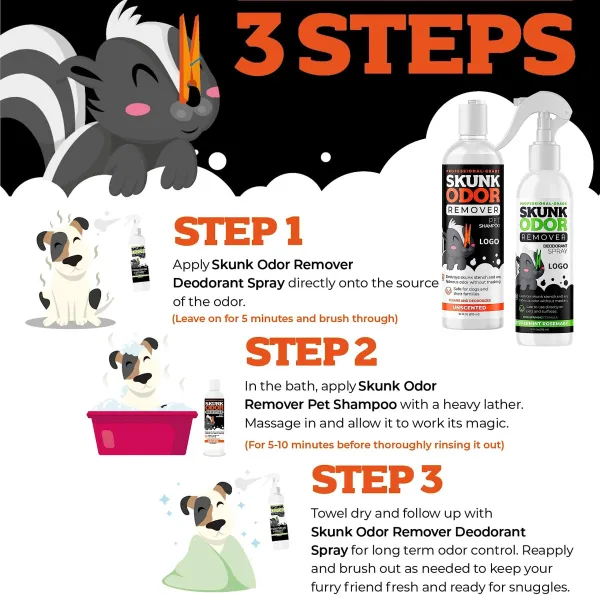 GJYC Pet Skunk Odor Remover Shampoo - 图片 2
