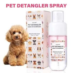 LI-02 XY228 GJYC PET Pet Hair Detangling Spray 100ml Baby Powder Scent