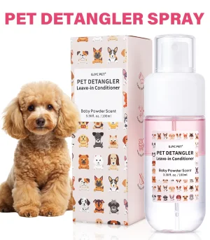 LI-02 XY228 GJYC PET Pet Hair Detangling Spray 100ml Baby Powder Scent