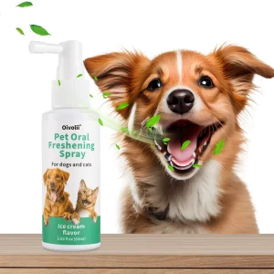 Pet oral freshener spray