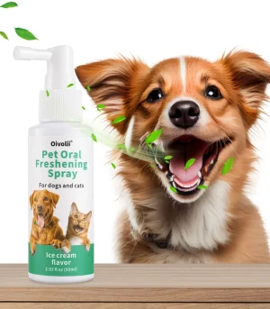 Pet oral freshener spray