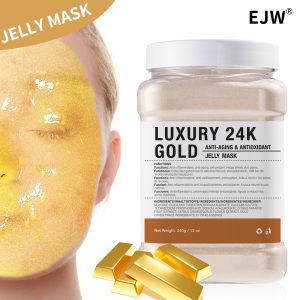 EJW 24K Gold Rubber Mask Powder Brightening Lifting Peel Off Facial Mask for Spa Skin Care Jelly Mask