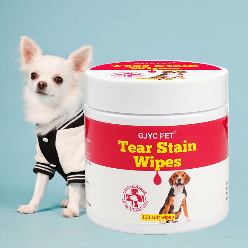 GJYC PET Tear Stain Wipes (thickened version) -120wipes - 图片 2