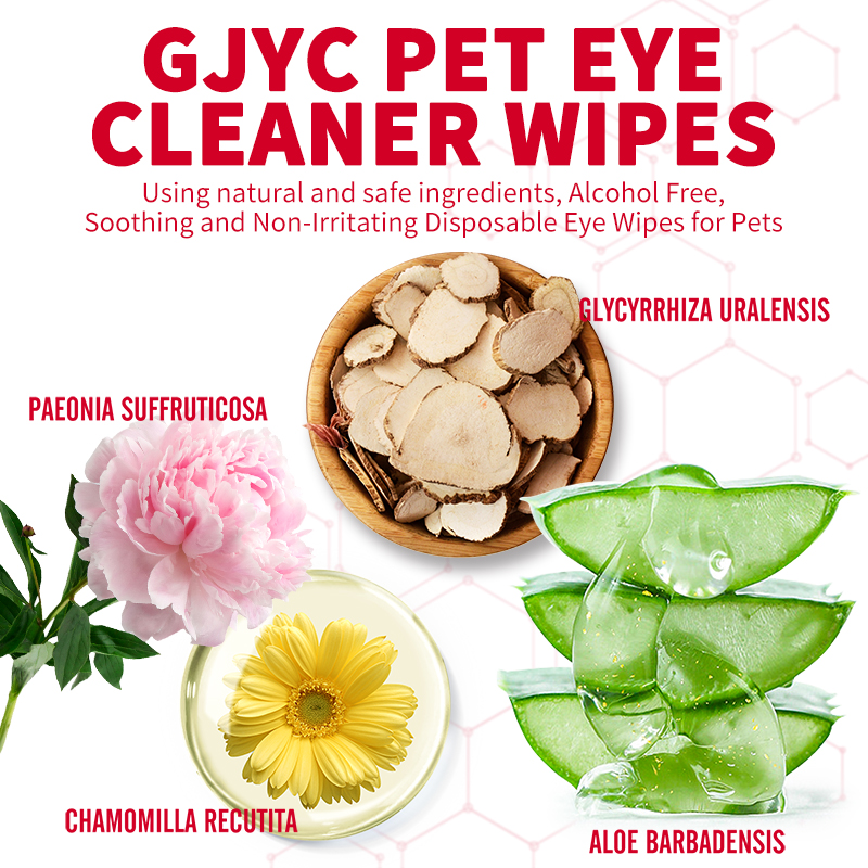GJYC PET Tear Stain Wipes (thickened version) -120wipes - 图片 6