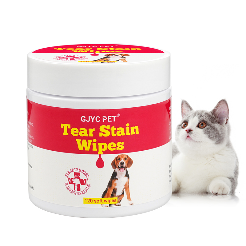 GJYC PET Tear Stain Wipes (thickened version) -120wipes