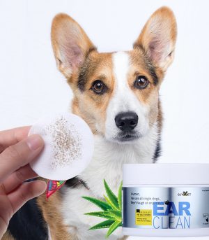 GJYC Pet Parabens Free & Vegan Ingredients Ear Cleaning Wipes -120wipes