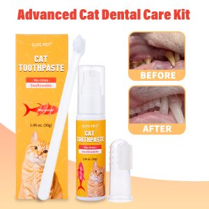 XY193 GJYC PET Cat Toothpaste Set 60g Tuna Flavor