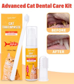 XY193 GJYC PET Cat Toothpaste Set 60g Tuna Flavor