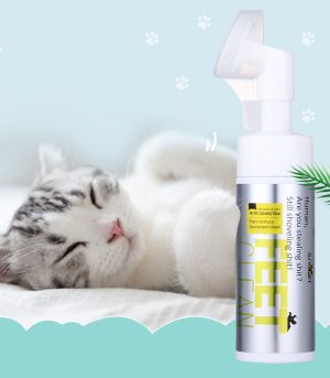 GJYC PET Pet Paw Cleaner Foam with Brush 150ml (5.07 fl.oz)