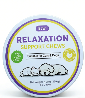EJW Support Chews for Pets Stress Relief Calming Supplement for Dogs and Cats